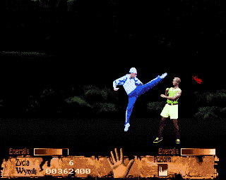 Prawo krwi (Amiga) screenshot: ECS jump kick