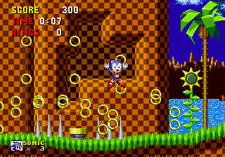 Sonic the Hedgehog (Arcade) screenshot: Killed.