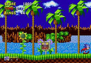 Sonic the Hedgehog (Arcade) screenshot: Made it.