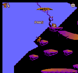 Disney's The Lion King (NES) screenshot: The game is currently pawsed...get it?