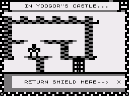 Yoogor (ZX81) screenshot: Starting out
