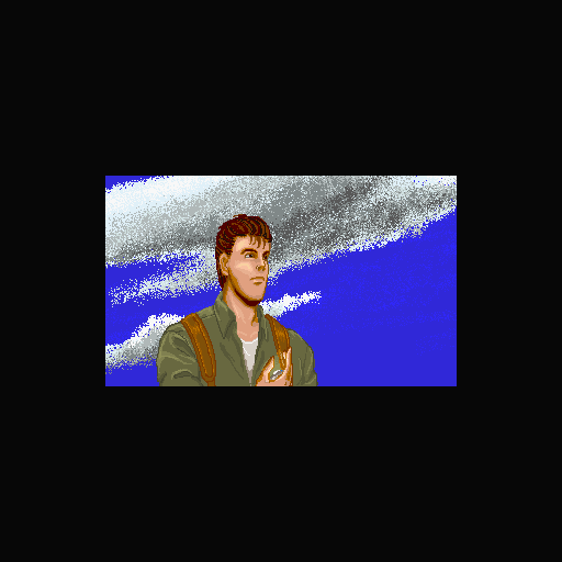 Genocide (Sharp X68000) screenshot: Ken Ryugasaki: Tracer pilot