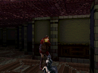 Killing Time (3DO) screenshot: The 3DO version has a rather artificial level design with pointless long corridors and a copy-paste feel in many places. The levels of the PC version are much more interesting