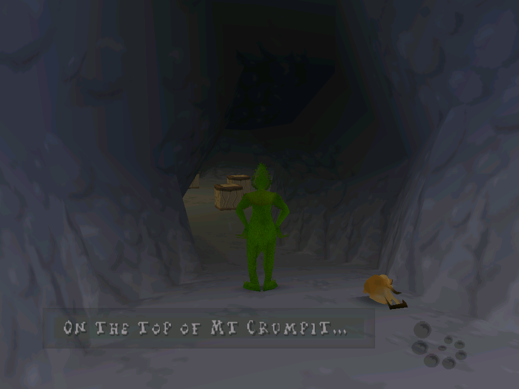The Grinch (Windows) screenshot: The game starts with a tutorial.