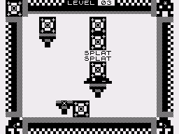 Alien Mind (ZX81) screenshot: This is what happens if you push the lowest box first