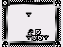 Alien Mind (ZX81) screenshot: Using the o-boxes as a bridge