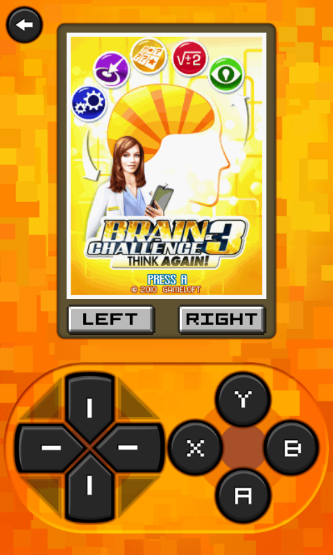 Gameloft Classics: Arcade (Android) screenshot: Brain Challenge 3 - Title screen