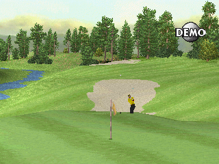 VR Golf '97 (PlayStation) screenshot: Demo
