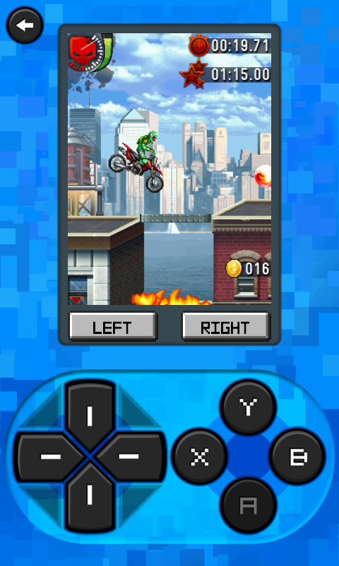 Gameloft Classics: Action (Android) screenshot: Motocross: Trial Extreme - In-game