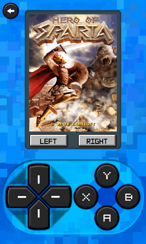Gameloft Classics: Action (Android) screenshot: Hero of Sparta - Title screen
