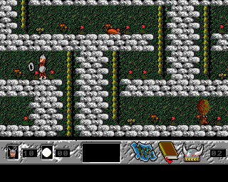 Vicky (Amiga) screenshot: Enemy changed to round dust