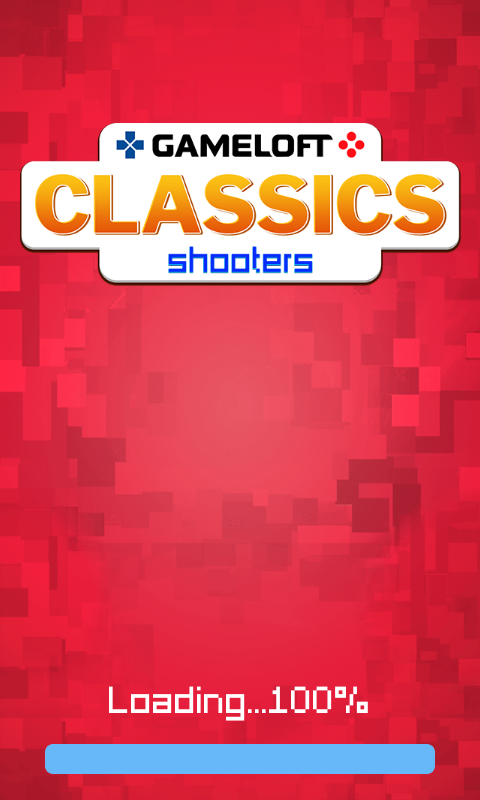 Gameloft Classics: Shooters (Android) screenshot: Title screen