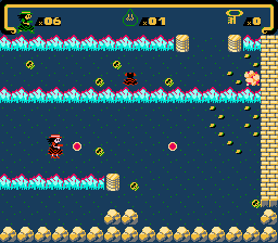 Mojon Twins Gran Sabiduría: 31 in 1 Real Games (NES) screenshot: <i>Mega Meghan</i>: you cannot move through the blue walls.