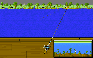 Gone Fishing (Amiga) screenshot: Fishing