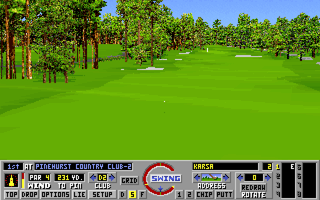 Links: Championship Course - Pinehurst Resort & Country Club (DOS) screenshot: Reverse replay
