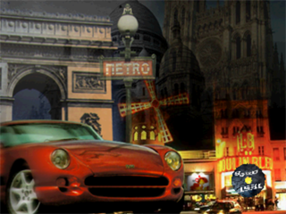 Test Drive 6 (PlayStation) screenshot: Paris Loading Screen
