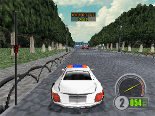 Test Drive 6 (PlayStation) screenshot: Cop mode