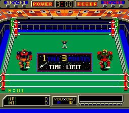Robo Wres 2001 (Arcade) screenshot: Ready to fight.