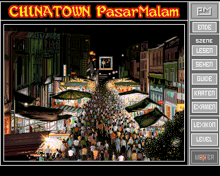 Die Stadt der Löwen (Amiga) screenshot: Chinatown
