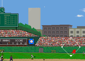 Relief Pitcher (Arcade) screenshot: High and long ball.