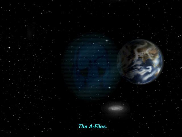 The A-Files (Windows) screenshot: Title screen