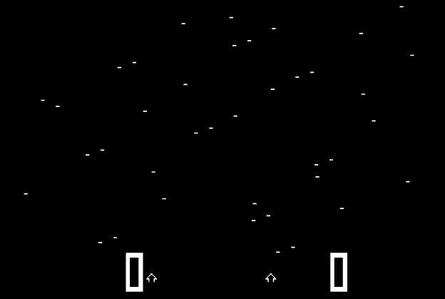 Space Race (Arcade) screenshot: Starting screen