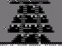High-Rise Hive (ZX81) screenshot: Level 3