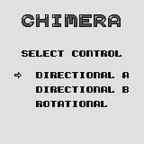 Chimera (Supervision) screenshot: Title screen.