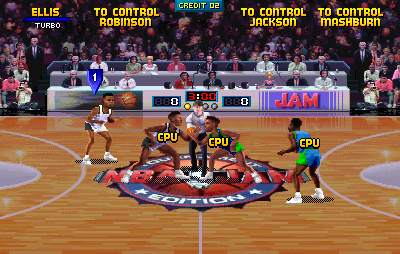 NBA Jam Tournament Edition (Arcade) screenshot: Ready to play.