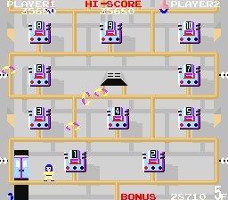 Wily Tower (Arcade) screenshot: Main Computer Room