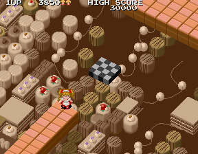 Märchen Maze (Arcade) screenshot: Near the end of the level.