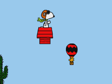 Yearn2Learn: Peanuts (CD-i) screenshot: Flying Ace game