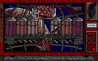 Mad Show (Atari ST) screenshot: Get off me, you floating menace!