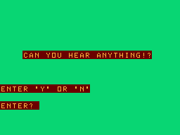 UXB (Dragon 32/64) screenshot: Listening with the stethoscope