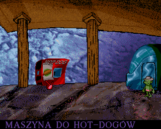 Harold's Mission (Amiga) screenshot: Hot-dog slot machine