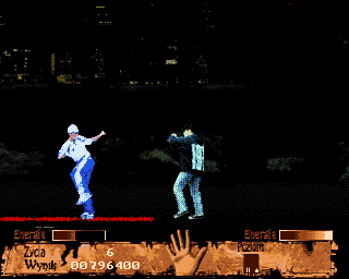 Prawo krwi (Amiga) screenshot: ECS round kick