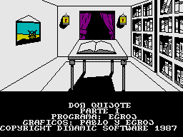 Don Quijote (ZX Spectrum) screenshot: Title Screen