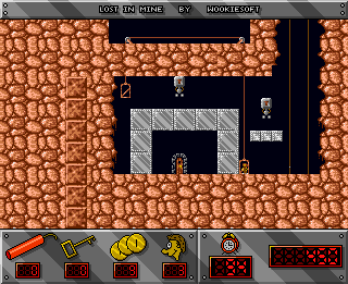 Lost in Mine (Amiga) screenshot: No way out