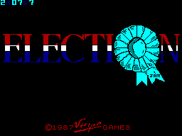 Election (ZX Spectrum) screenshot: Loading Screen