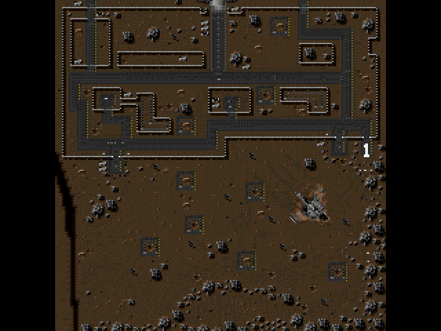 Alien Breed: Tower Assault (DOS) screenshot: Map.