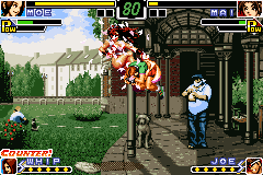 The King of Fighters EX: Neo Blood (Game Boy Advance) screenshot: Air duel