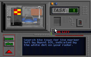 Rapid Assault (DOS) screenshot: Mission 1 briefing