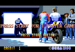 Screenshot of GP Rider (Arcade, 1990) - MobyGames