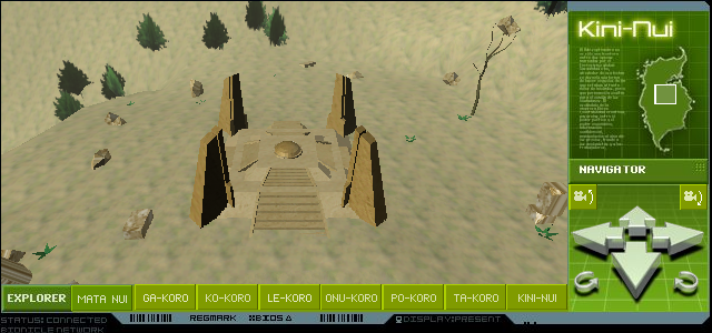 Screenshot of Mata Nui Explorer (Browser, 2002) - MobyGames