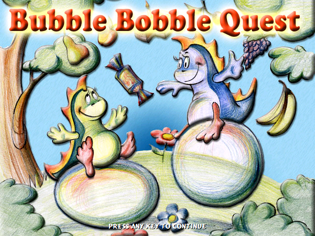 Bubble Bobble Quest (Windows) screenshot: Title screen