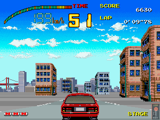 Top Speed (Arcade) screenshot: Lets go.