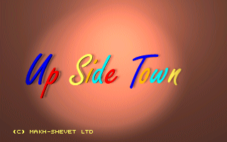 Up Side Town (DOS) screenshot: Title screen