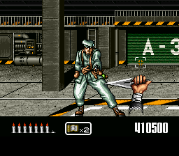 Shien's Revenge (SNES) screenshot: Soldier in South America