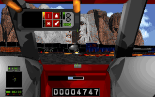 Rapid Assault (DOS) screenshot: Mission 4 target - satelites