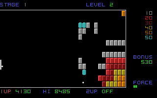 Poing (Amiga) screenshot: Alternatively, you may just smash the very durable bricks